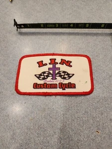Red I.J.N. Custom Cycle Patch Psalms 37:3-5 Motorcycle - Picture 1 of 2