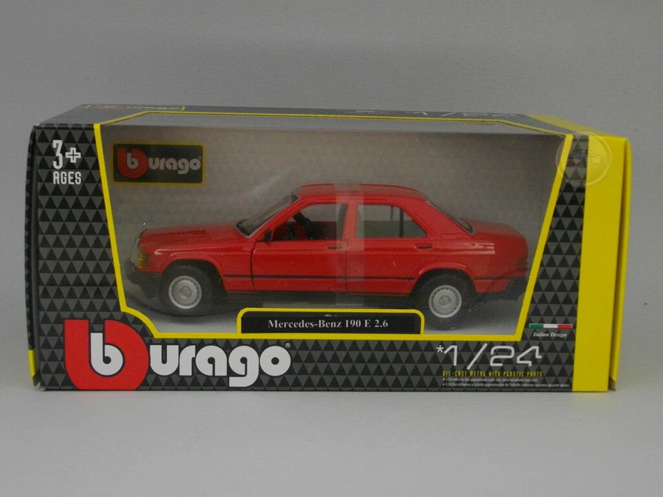 Mercedes 190 E 2.6 - Burago 1:24 - BU21103RE - Immagine 1 di 1