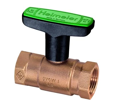 IMI Heimeier Trinkwasser Kugelhahn Globo D 1/2" - 2" Rotguss 2 x Innengewinde - Bild 1 von 3