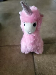 Ty Beanie Babys 9 Zoll LANA das Lama Einhorn rosa Llamacorn - Bild 1 von 7