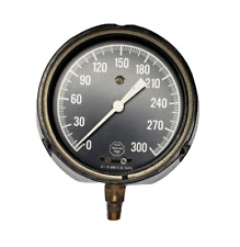Vintage Acco Helicoid Gage USA Pressure Gauge 4 1/2" 0-300 PSI B-300