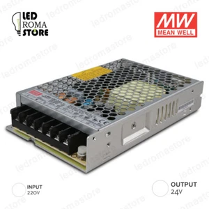 ALIMENTATORE SWITCHING MW  150W 24V DC 6.25A IP20 MEAN WELL LRS-150-24 - Foto 1 di 1