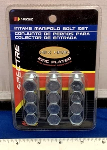 Genuine Spectre 4652 Engine Intake Manifold Bolt Set - Zinc Plated 1" NOS - Bild 1 von 4