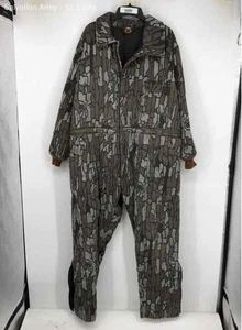 Blue Bill By Redhead Mens Gray Camo Long Sleeve One-Piece Coveralls Size 2XL - Picture 1 of 6