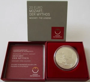 Österreich 20 Euro 2016 Mozart: Der Mythos Silber - Picture 1 of 3