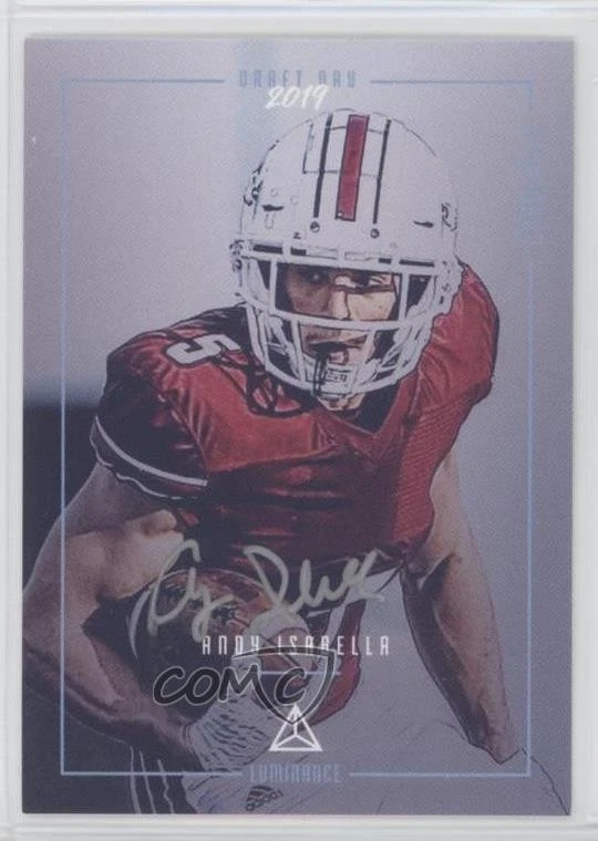 2019 Luminance Draft Day Signatures Silver Ink Andy Isabella Rookie Auto RC - Image 1 of 2