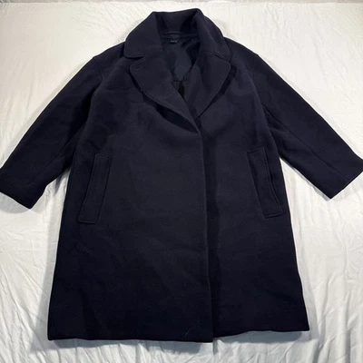 Abrigo de lana COS azul marino para mujer 40 Foto 1 de 4