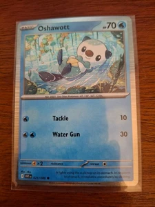 Oshawott 021/086 Black Bolt & White Flare Holo Pokemon Póster Colección Promo - Imagen 1 de 1