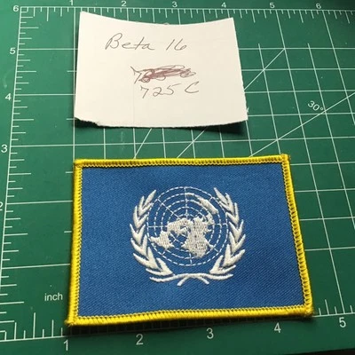 United Nations embroidered Tactical Flag Patch UN Peace Keeping Mission - Image 1 of 4