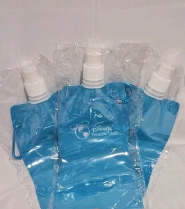 NEU 3er Pack Disney Vacation Club DVC Faltbare Trinkflasche mit Clip Neu - Bild 1 von 8