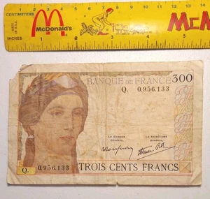 1938 France 300 Francs Note; Pick 87 *VERY GOOD* - Picture 1 of 2