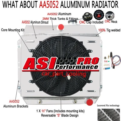 4-Row Radiator Shroud fan Relay For 1949-1954 Chevrolet Bel Air Car Sedan Coupe - Изображение 1 из 4