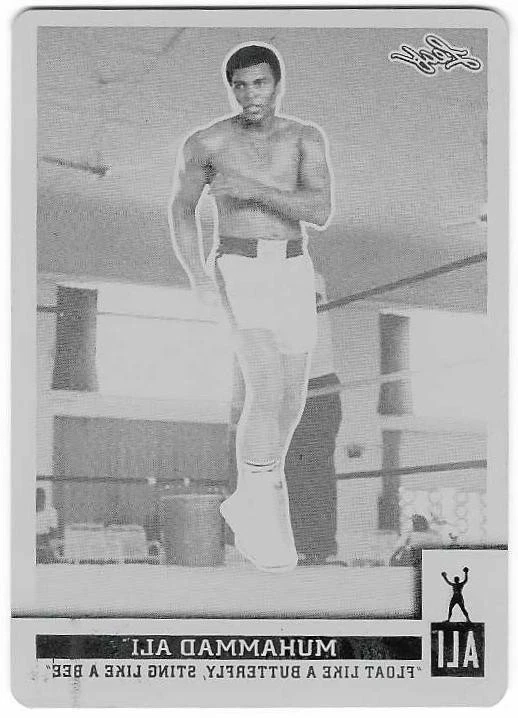 MUHAMMAD ALI 2016 Leaf Immortal Collection Black PRINTING PLATE #1/1 Butterfly - Image 1 of 2