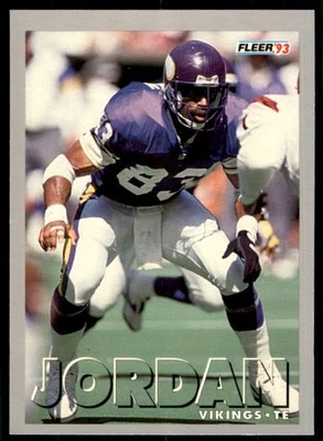 1993 Fleer Steve Jordan Minnesota Vikings #296 - Image 1 of 2