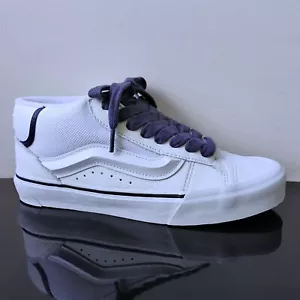Vans Damen Knu Mid Leder/Textil Sneaker mit Utility Spitze in sportlichem Weiß - Bild 1 von 13