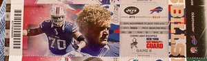Jets 14 @ Bills 37 - 2013 NFL Ticket Stub Geno Smith 103 Passing Yards - Picture 1 of 1