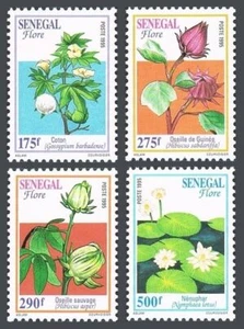 Senegal 1199-1202,MNH.Michel 1410-1413. Flowers 1996. - Picture 1 of 1