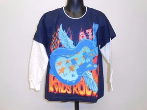 NEW KIDS ROCK GUITAR graphic tee KIDS MEDIUM M 5-6 T-SHIRT 67GT - Picture 1 of 1