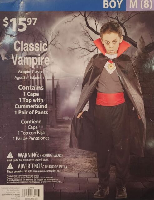 Fantasia de Halloween Infantil Masculino Vampiro Conde Drácula P 3