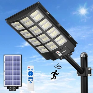 Solar Street Lights Outdoor - 2800W Solar Parking Lot Lights, 298000 Lumens LED - Picture 1 of 7