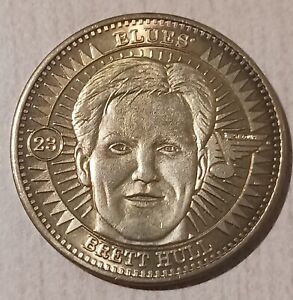 1997-98 Pinnacle Mint Hockey - BRETT HULL Brass Coin #23