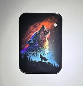 Wolf heulender Kühlschrankmagnet 2,5” x 3,5” - Bild 1 von 2