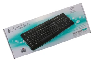 Logitech K120 Keyboard schwarz, USB, Czech (920-002485) *NEU* - Bild 1 von 2