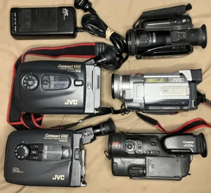 5x FAULTY camcorder bundle JVC/Canon - Picture 1 of 4