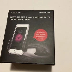 Macally Suction Cup Phone Mount w/ Telescopic Arm--NEW & SEALED! For All Phones! - Picture 1 of 3