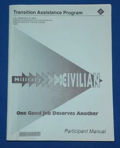 Vintage 1993 TAP Transition Assistance Program Handbook For Military Personnel - Bild 1 von 12