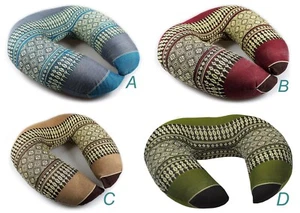 THAI CUSHION MASSAGE YOGA CUSHION NECK PILLOW ORGANIC KAPOK100% - Picture 1 of 11
