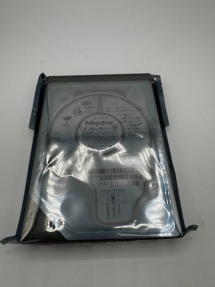 Maxtor 3.5 Series VAM51JJ0 Drives Fireball 3 40 GB New - Image 1 of 1