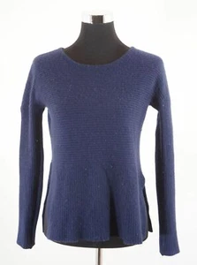 Mrs & Hugs Damen Pullover 34 blau dunkelblau Rundhals Oversized Kaschmir A858 - Bild 1 von 5