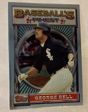 1993 Topps Baseball Finest #175 GEORGE BELL White Sox RARE