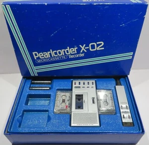 Rare Vintage Olympus Pearlcorder X-02 In Original Box - EXCELLENT Condition! - Picture 1 of 19