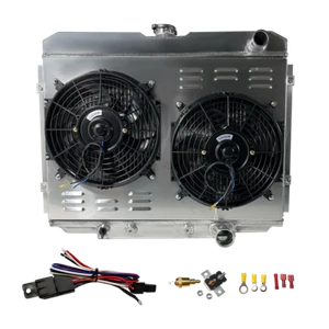 Radiador y ventilador pulido 3 filas para Ford Mustang Mercury Cougar AT MT 1967-1970 - Imagen 1 de 8