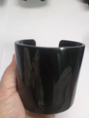 Brazalete Brazalete Cuerno de Búfalo Natural Joyería Bohemio Negro De Colección Grande Foto 1 de 4