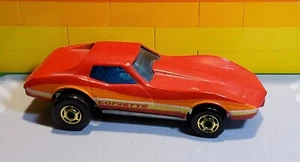 Vintage Hot Wheels 1980 CORVETTE STINGRAY Blue Windows Hong Kong Gold Rims - Picture 1 of 4