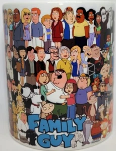 Family Guy MUG American Animated Sitcom Peter Lois Meg Chris Brian Stewie Quahog - Picture 1 of 14