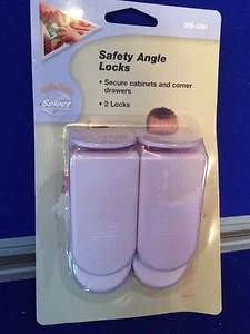 NUOVO Serratura Angolare di Sicurezza per Bambini Bambini x 2 Armadi Cassetti Angolari Elettrodomestici - Foto 1 di 1