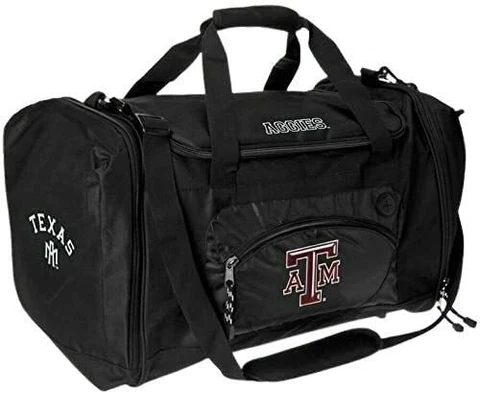 Licensed NCAA Premium "Roadblock" Duffel Bag carry on luggage, Texas A&M Aggies Cover