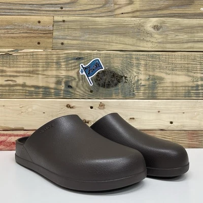 Zueco Crocs Dylan Casual Cómodo Recuperación Zapatilla Hombre’s Talla 12 Marrón Espresso Foto 1 de 4