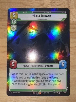 NM Leia Organa Hyperspace Foil LEGENDARY 838 Legends Of The Force SWU STAR WARS - Image 1 of 4