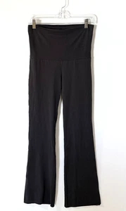 Skims Fold Over Pant Womens Size Small Cotton Jersey Lightweight Soot Black - Picture 1 of 13