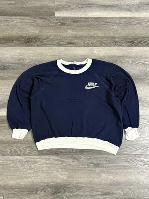 Suéter Nike Vintage Años 70-80 Ligero Envejecido Multicolor Cuello Redondo Mujeres XL Foto 1 de 4