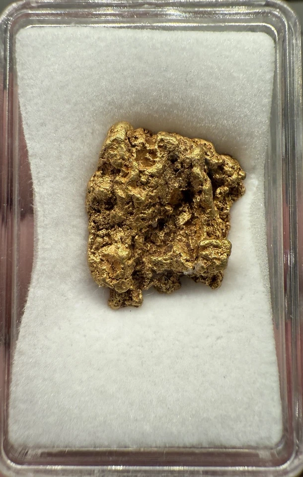15.78 Gram GOLD NUGGET, 22K - 91% Purity, Large Raw Nugget, See Photos, Beauty - Image 1 of 4