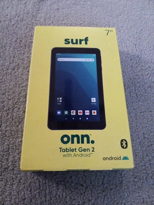 Onn Surf 2nd Gen 7" Android Tablet 16GB 2GB RAM 11 Go Edition 2GHz Blue Sealed - Image 1 of 4