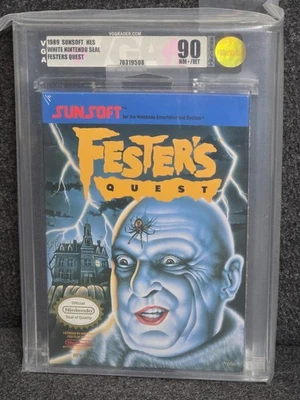 NES Nintendo FESTER'S QUEST New VGA 90 Factory Sealed WATA Game CGC Archival - Image 1 of 2