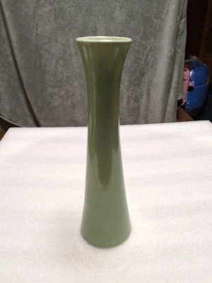 "Jarrón de cerámica pastel verde flor decoración 12"" de alto" Foto 1 de 4