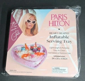 Paris Hilton aufblasbare herzförmige Getränkehalter leicht & tragbar NEU - Bild 1 von 4